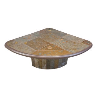 Triangular Coffee Table in the style of Paul Kingma, 1980s For Sale