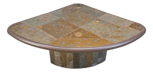 Triangular Coffee Table in the style of Paul Kingma, 1980s