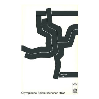 Munich Olympic Games Poster after Eduardo Chillida For Sale