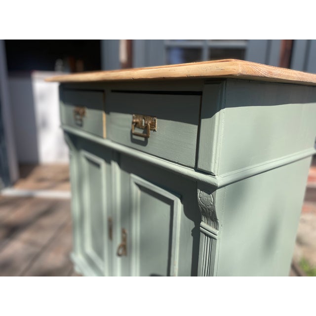 This charming antique chest of drawers has been repainted by us. We sanded and oiled the surface, and the entire interior...