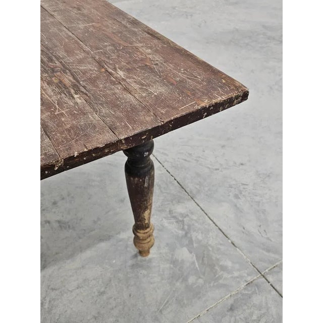 Victorian Farm Table with Rich Patina in Pine, England, 1850s For Sale - Image 10 of 12