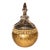 Hollywood Regency Gold Mosaic Glass Lidded Decorative Jar For Sale