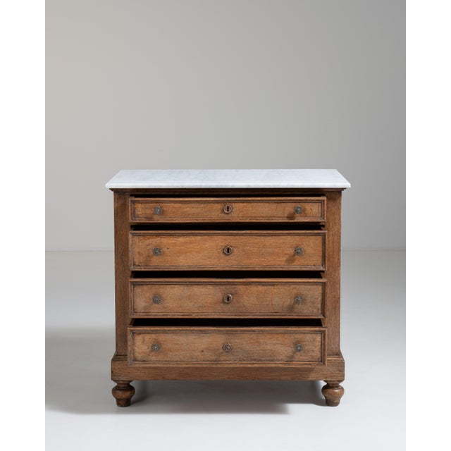 French Marble-Top Chest of Drawers, Antique, France, Circa 1900 For Sale - Image 14 of 14