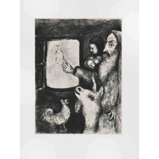 Marc Chagall, The Dove of the Ark, Etching, 1956 For Sale