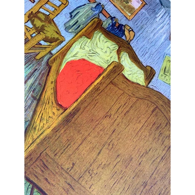 Vincent Van Gogh Lithograph Ltd. Ed. "...Bedroom at Arles" 1937 W/Archival Frame For Sale - Image 4 of 5