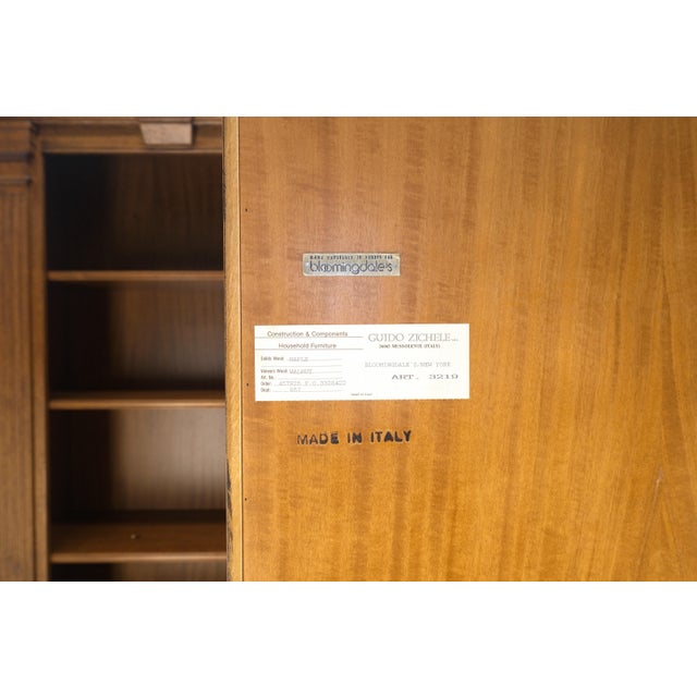 Pair of Super Fine Federal Style Frutiwood Bokcases by Bloomingdale's Italy MINT