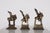 Three bronze (copper alloy) horsemen, West India, 18th century. Provenance: Formerly in the Claude de Marteau collection....