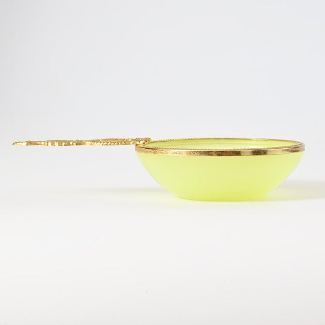 Italian Uranium Opaline Glass Bowl from Vincenzo Nason, 1960s For Sale - Image 6 of 12