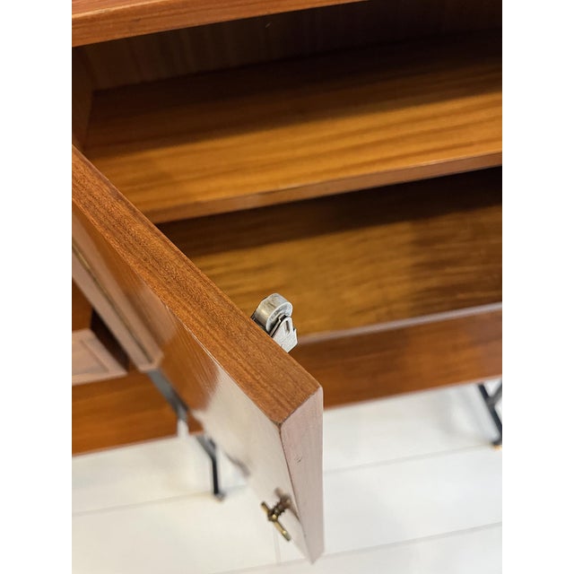 Wooden Two Modules Bookcase, 1960s For Sale - Image 9 of 13