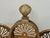 Brass Vintage Brass Peacock Folding Fireplace Screen With Shell Motif For Sale - Image 8 of 12