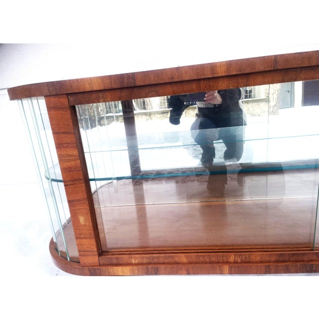 Mid-20th Century Display Case with Sliding Glass, 1962 For Sale - Image 6 of 14