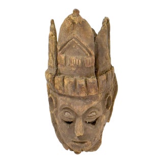 Early 20th Century Yoruba Mask Wood Nigeria For Sale
