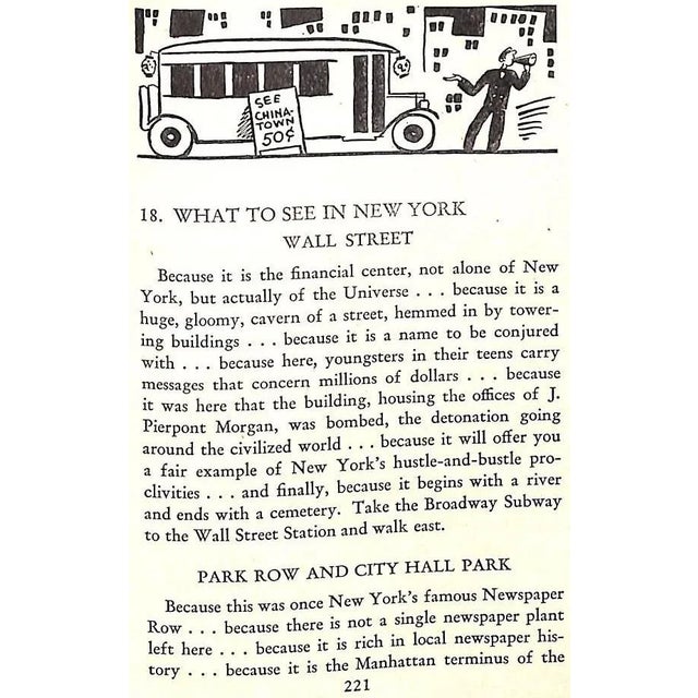 "All About New York: An Intimate Guide" 1931 James, Rian For Sale - Image 10 of 10