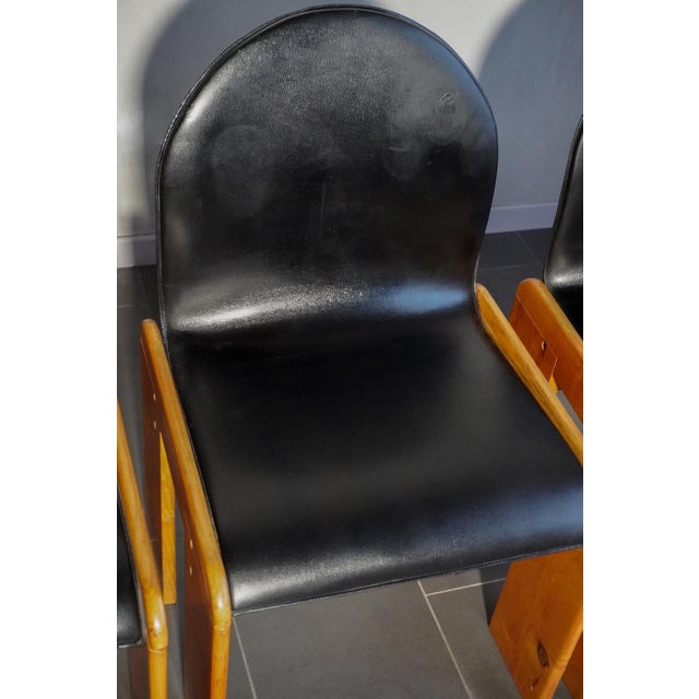 Chairs attributed to Afra and Tobia Scarpa, 1960s, Set of 4 For Sale - Image 16 of 18