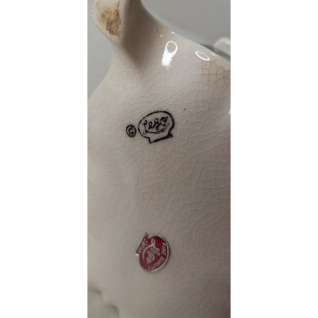 1950s Instant Coffee Green Stove Canister Figural Oven Ceramic Lego Japan For Sale - Image 9 of 12