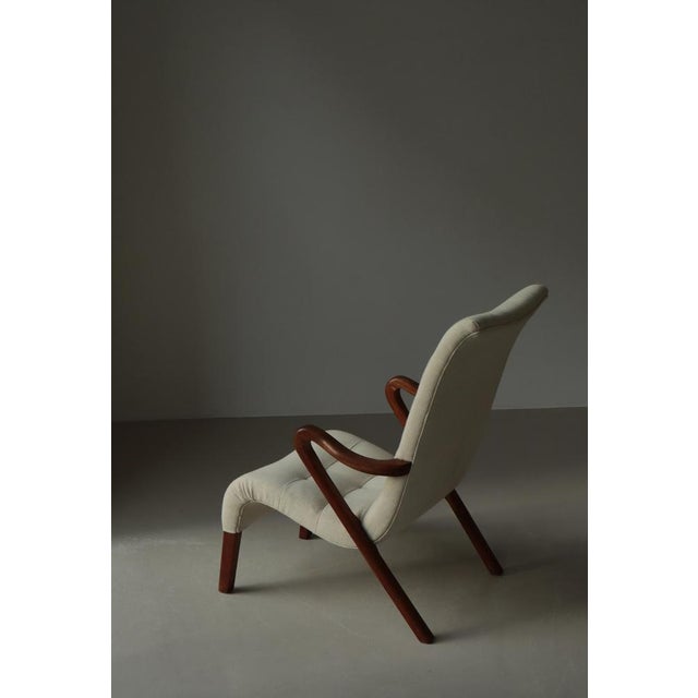 Danish Modern Model No.56 Lounge Chair attributed to Slagelse Møbelværk, 1940s For Sale - Image 11 of 17