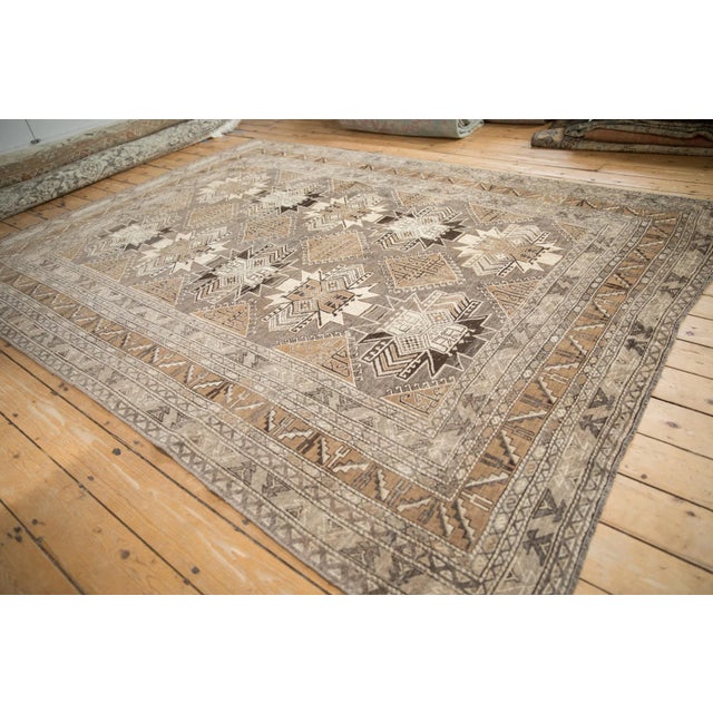 Textile Vintage Distressed Kars Carpet - 7'2" X 9'6" For Sale - Image 7 of 12