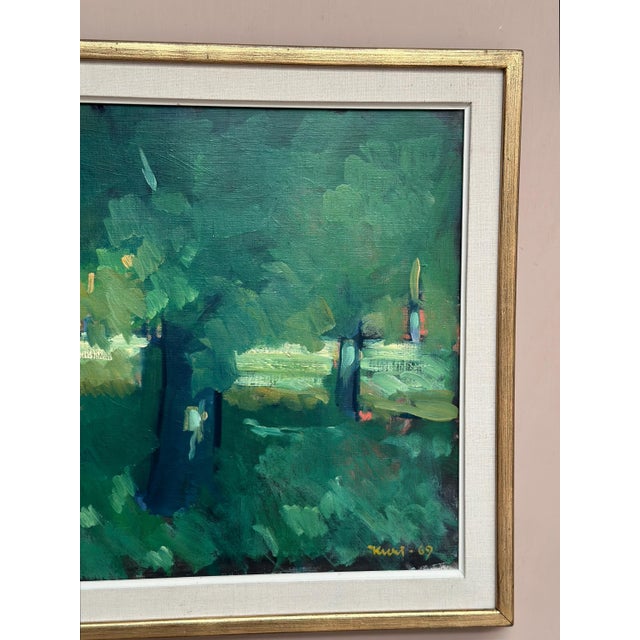 Kurt Rubank, Forest Grove, 1969, Oil Painting on Canvas, Framed For Sale - Image 12 of 18