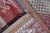Textile 1980s Tribal Red Striped Cecim Kilim Rug For Sale - Image 7 of 8