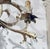 Italian Myran Allan Luxury Italian Lighting Gold Leaf Finished Iron and Angel Wing Swarovski Crystal Chandelier For Sale - Image 3 of 7