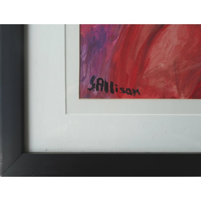 Gloria Allison Abstract Red Haired Woman Painting For Sale In Miami - Image 6 of 8