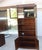 1970s Campaign Vintage Henredon Oak Wall Unit With Marble Counter and Mirrored Cabinets For Sale - Image 14 of 17