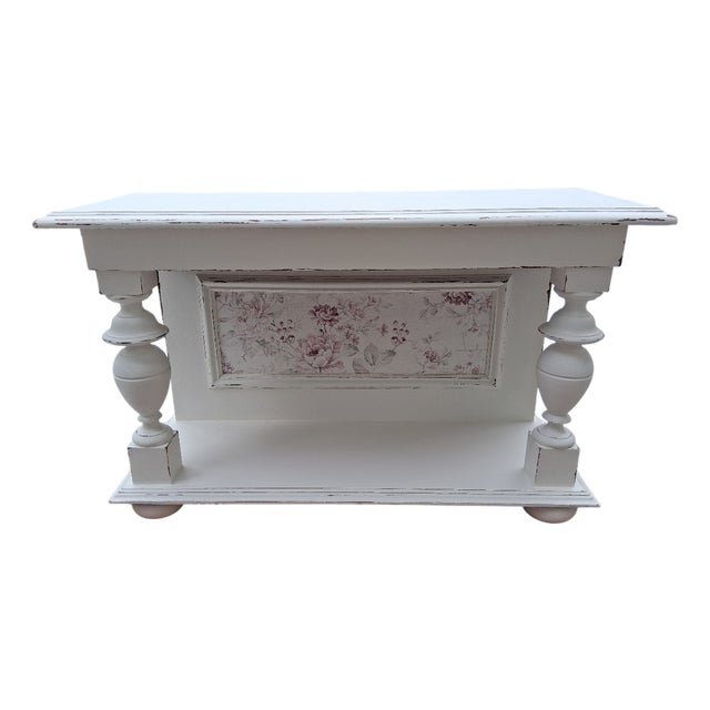 Antique Wall Console in Shabby Chic Style, 1890s For Sale