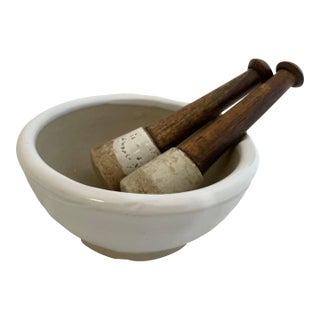 Mid 20th Century Display Mortar & Pestle - Set of 2 For Sale