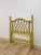 Hollywood Regency Mid 20th Century Coastal, Yellow Faux Bamboo, Hollywood Regency, Twin Headboard, Woven Details For Sale - Image 3 of 10