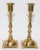 Pair of Georgian Polished Brass Candlesticks With Square Base For Sale - Image 4 of 11