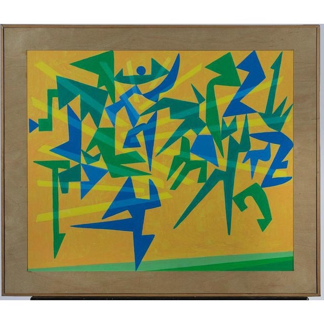 Leo Guida, Battle 2, 1992, Acrylic and Oil Painting, Framed For Sale - Image 4 of 4