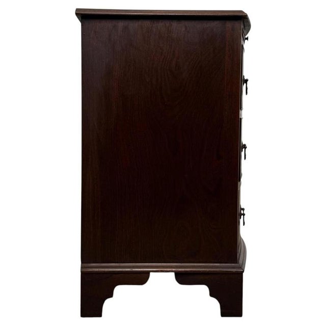 Wood Small 20th Century Bow-Front Chest of Drawers For Sale - Image 7 of 13