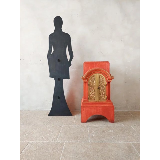 Red Vinage Pink Table Altar For Sale - Image 8 of 9