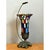 Vintage Stained Glass and Metal Table Lamp For Sale - Image 11 of 12