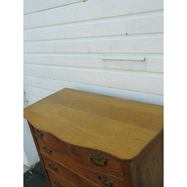 Solid Oak Early 1900s Tall Large Chest Of Drawers Chairish