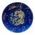 Salvador Dalí for Daum, France, "Tête De Femme" Gilt-Decorated Cobalt Glass Plate, Limited Edition, “Ceci N’est Pas Une Assiette”. .1970s For Sale