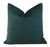 2020s Emerald Green Velvet Feather/Down Pillow For Sale - Image 5 of 5