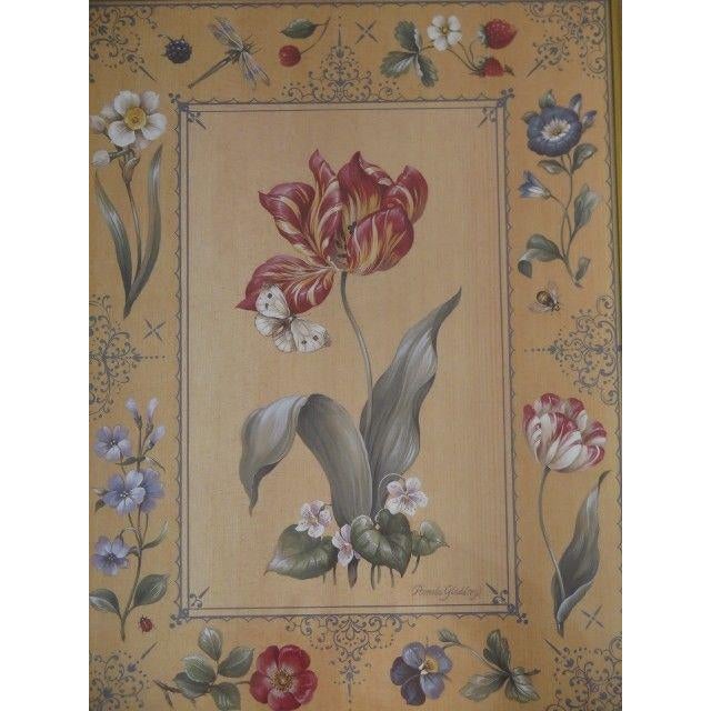 Pamela Gladding Floral Prints With Gold Frames Set of 4 Chairish