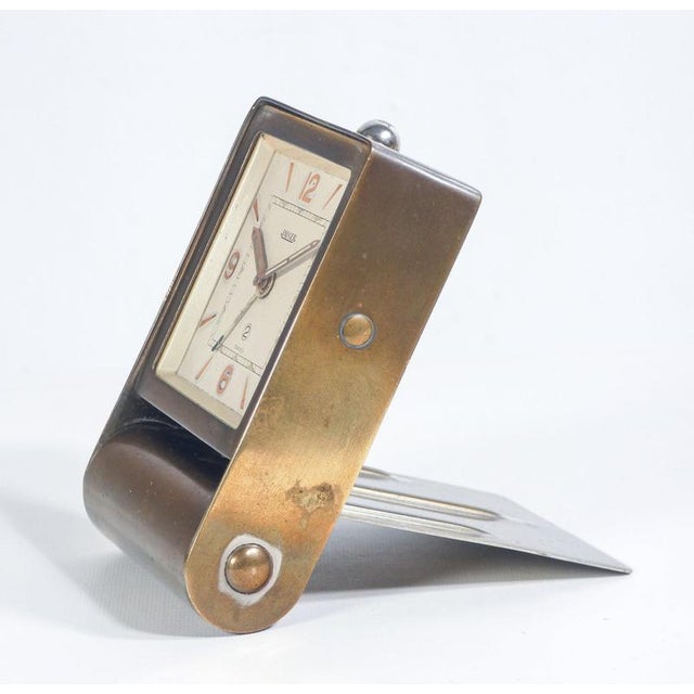 Art Deco Travel Alarm Clock from Jaeger For Sale - Image 5 of 18