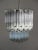 Mid-Century Modern Large Clear Murano Glass Quadriedri Model Elena Ceiling Lamp in the Style of Venini, 1980s For Sale - Image 3 of 13