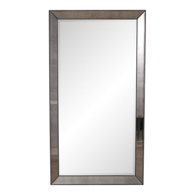 Large Venetian Rectangular Floor Standing Dressing Mirror For Sale