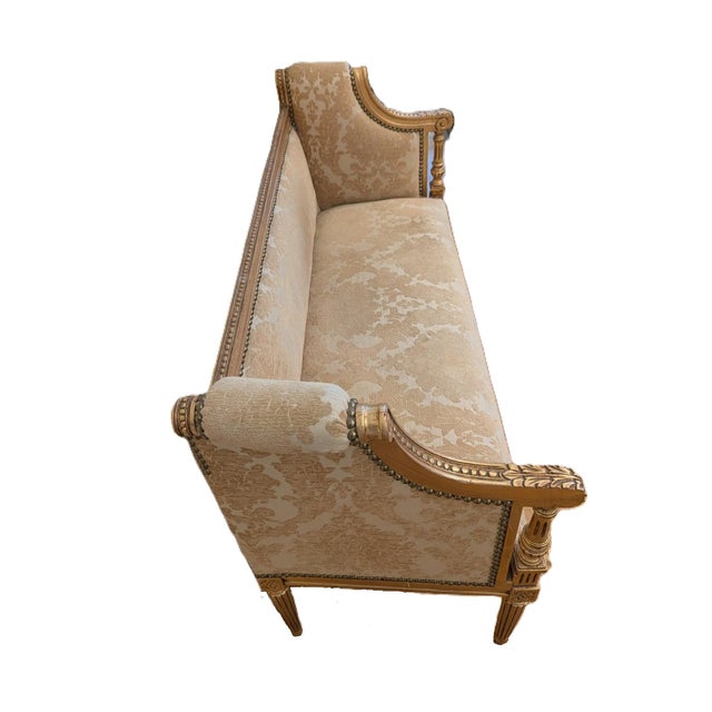 The size is petite for a love seat and I think it is too elegant to be used in an entranceway where there is a lot of...