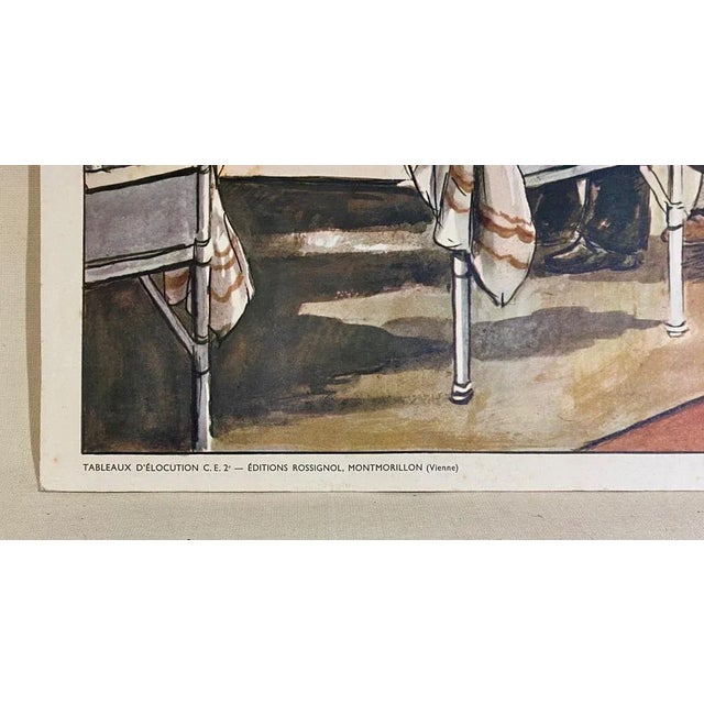 Mushrooms Double Face Hospital Sheet, 1960s For Sale - Image 9 of 10