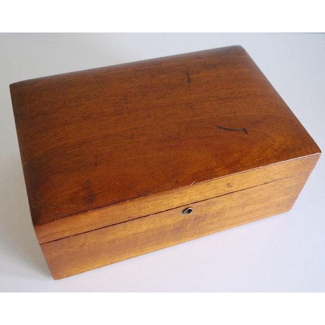 Antique Mahogany Cigar Humidor, Metal Lined Wood Box Chairish
