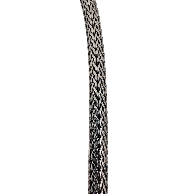 Estate J Hardy sterling silver woven wheat chain. This woven wheat chain is crafted in sterling silver by J Hardy. The J...