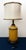Mid 20th Century Paul Hanson Chinoiserie Ocher Yellow Ceramic Table Lamp With Original Shade For Sale - Image 9 of 11