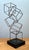 Vintage Geometric Metal Cube Sculpture For Sale - Image 11 of 12