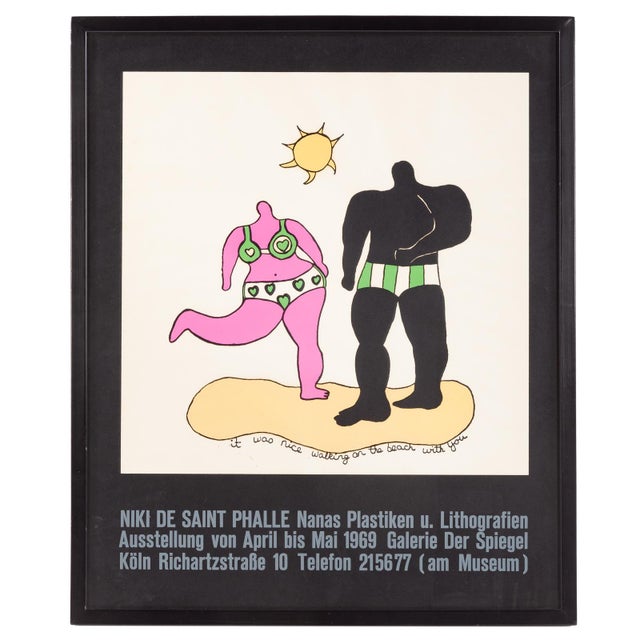 Vintage Niki De Saint Phalee "Nanas Plastiken" Exhibition Poster. Vintage Niki De Saint Phalee (French/American,...