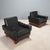 Armchairs in Wood and Leather Upholstery, 1970s For Sale - Image 11 of 11