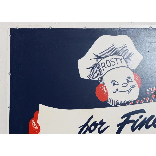 Honor Brand Frozen Foods Advertising Board C.1940s For Sale - Image 4 of 9